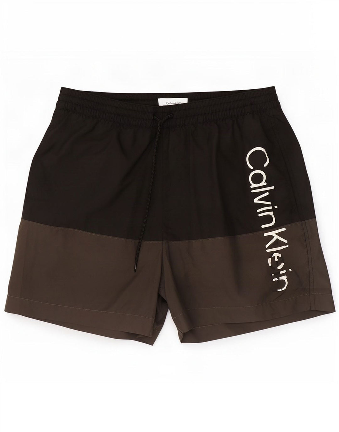 Calvin Klein Herren-Badeshorts mit Grafik, Mittelschwarz, Farbblock