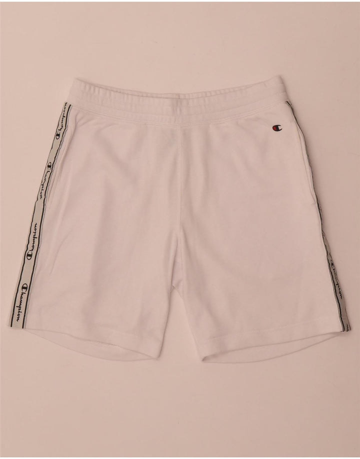 Champion Herren Graphic Sport Shorts Mittelweiße Baumwolle