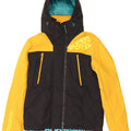 SUPERDRY Herren-Windbreaker-Jacke mit Grafik, UK 38, Mittelschwarz, Farbblock