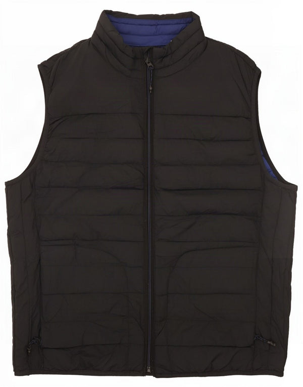Gap Damen Wattierte Jacke UK 16 Large Schwarz Nylon