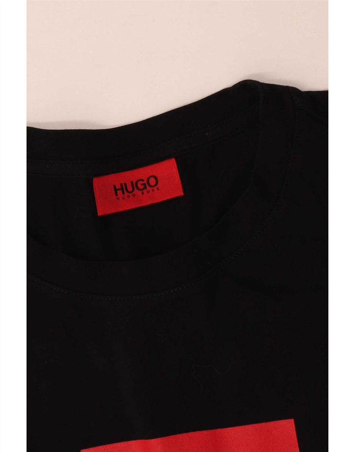 Hugo Boss Herren-T-Shirt mit Grafik, groß, Schwarz, Farbblock