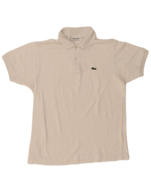 Lacoste Herren-Poloshirt mit klassischer Passform, Größe 5, große weiße Baumwolle