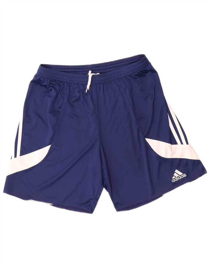 Adidas Herren Climalite Sportshorts, groß, marineblau, Farbblock-Polyester