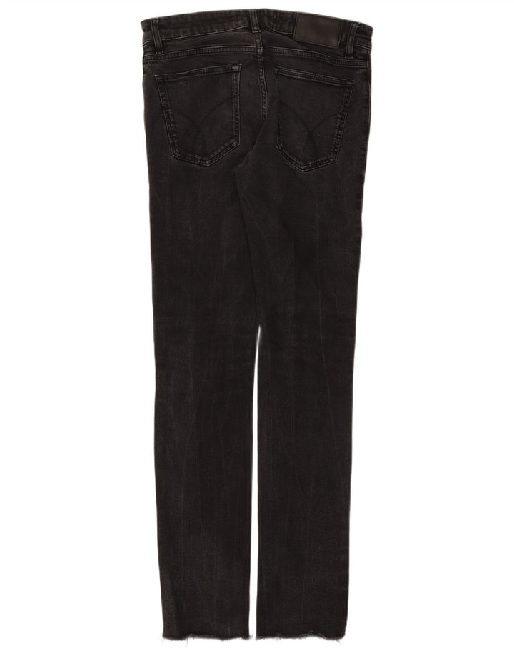 Calvin Klein Damen Slim Jeans W32 L34 Schwarze Baumwolle