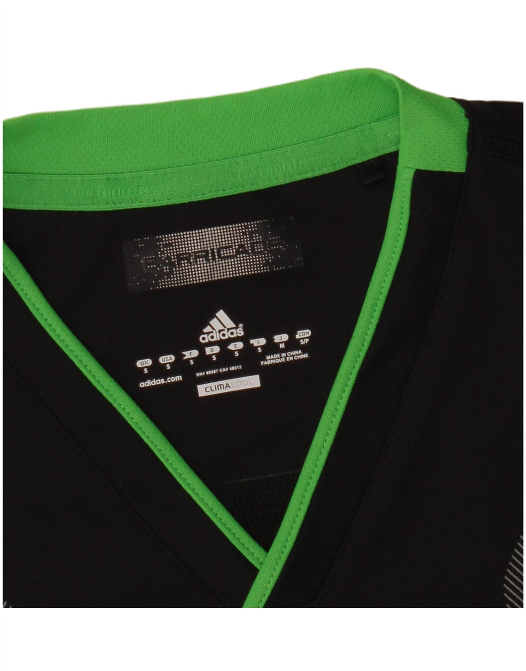 Adidas Herren Climacool T-Shirt Top Small Schwarz Colourblock