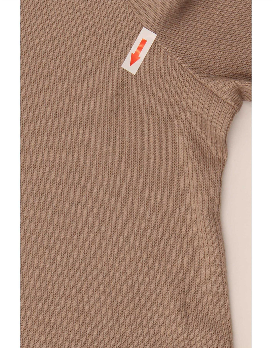 Marks & Spencer Damen Top Langarm UK 14 Medium Beige Polyester