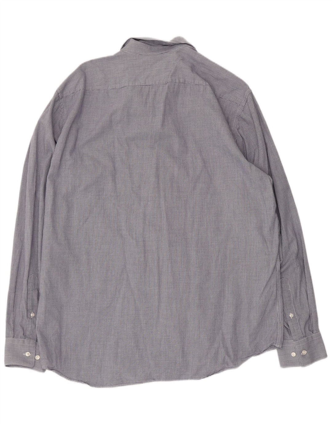 Hugo Boss Herren-Hemd mit normaler Passform, Größe 44 17 1/2 XL, blauer Hahnentrittmuster