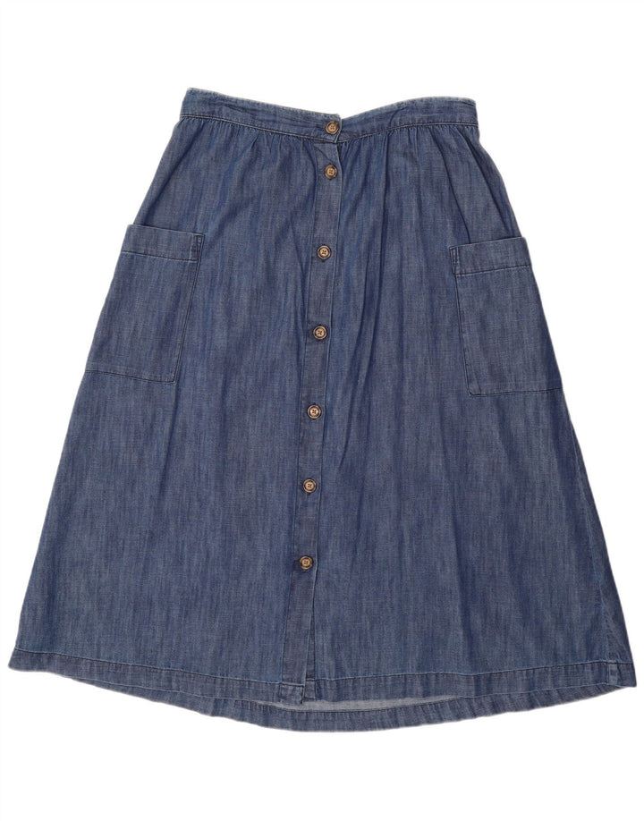 WHITE STUFF Womens High Waist Denim Skirt W30 Medium Blue Cotton