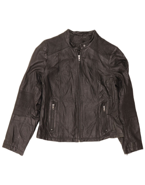 Conbipel Womens Leather Jacket IT 48 XL Black