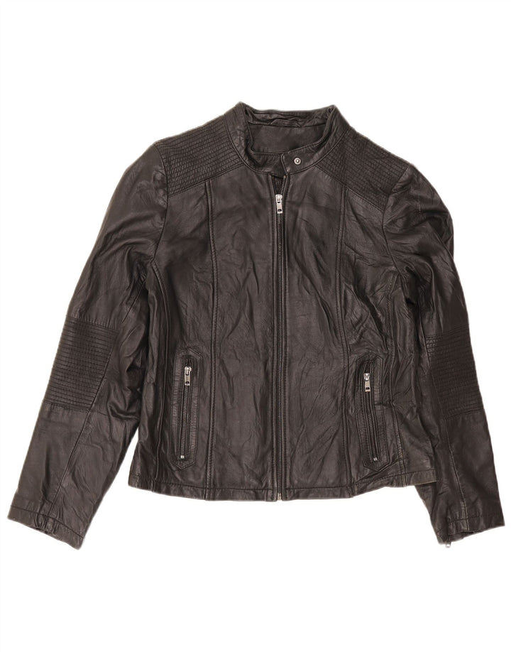 Conbipel Damen Lederjacke IT 48 XL Schwarz