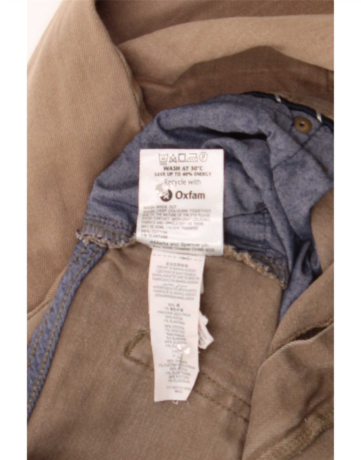 Marks & Spencer Herren Straight Jeans W38 L31 Braune Baumwolle