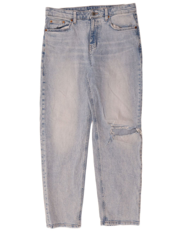 Marks & Spencer Damen Boyfriend Slim Jeans UK 12 Medium W32 L28 Blau