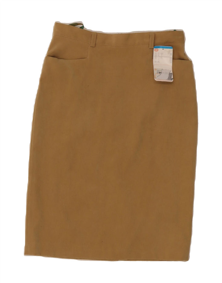 C&A Womens Pencil Skirt UK 10 Small W26  Beige Polyester Vintage C&A and Second-Hand C&A from Messina Hembry 