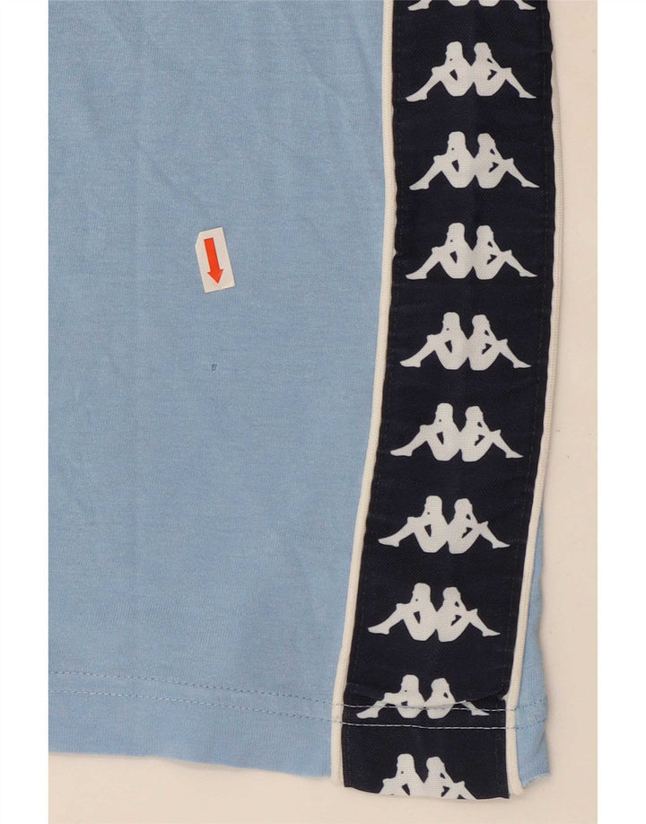 Kappa Herren Grafik-Weste-Top, groß, blau, Farbblock