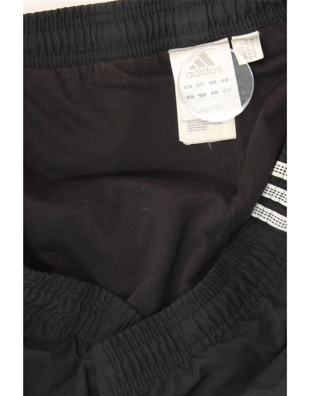 ADIDAS Herren-Trainingshose, Jogginghose, Größe L, Schwarz, Polyester