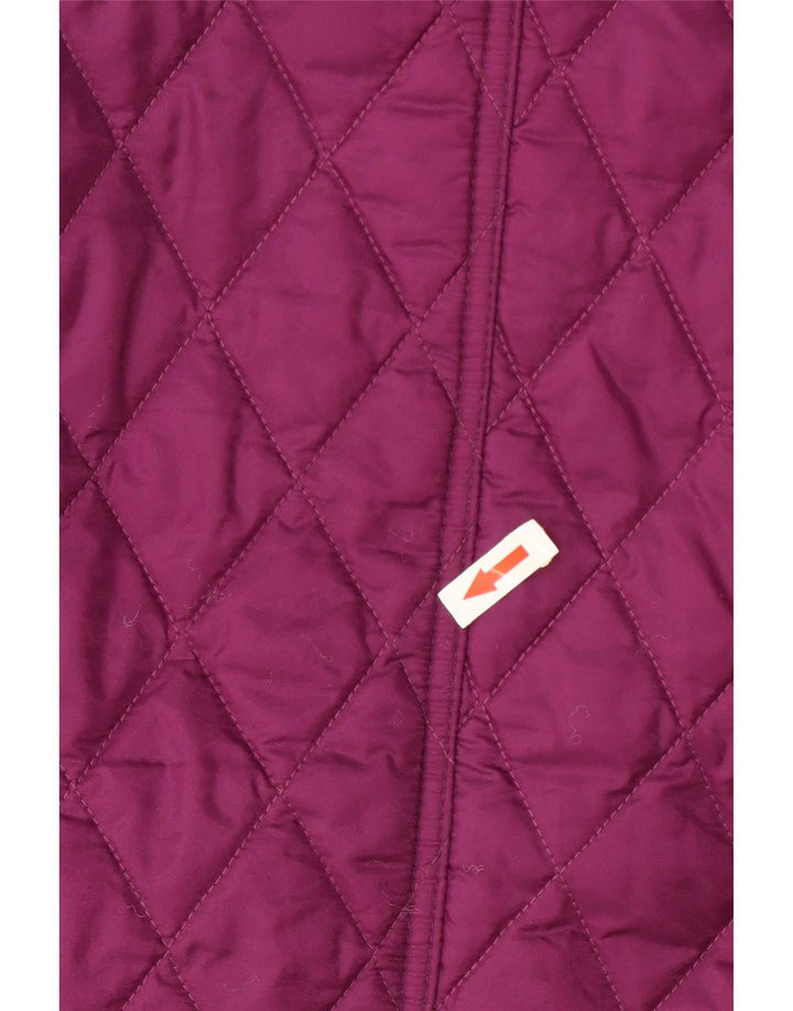 Barbour Damen Steppjacke UK 16 Large Lila Colourblock Polyamid