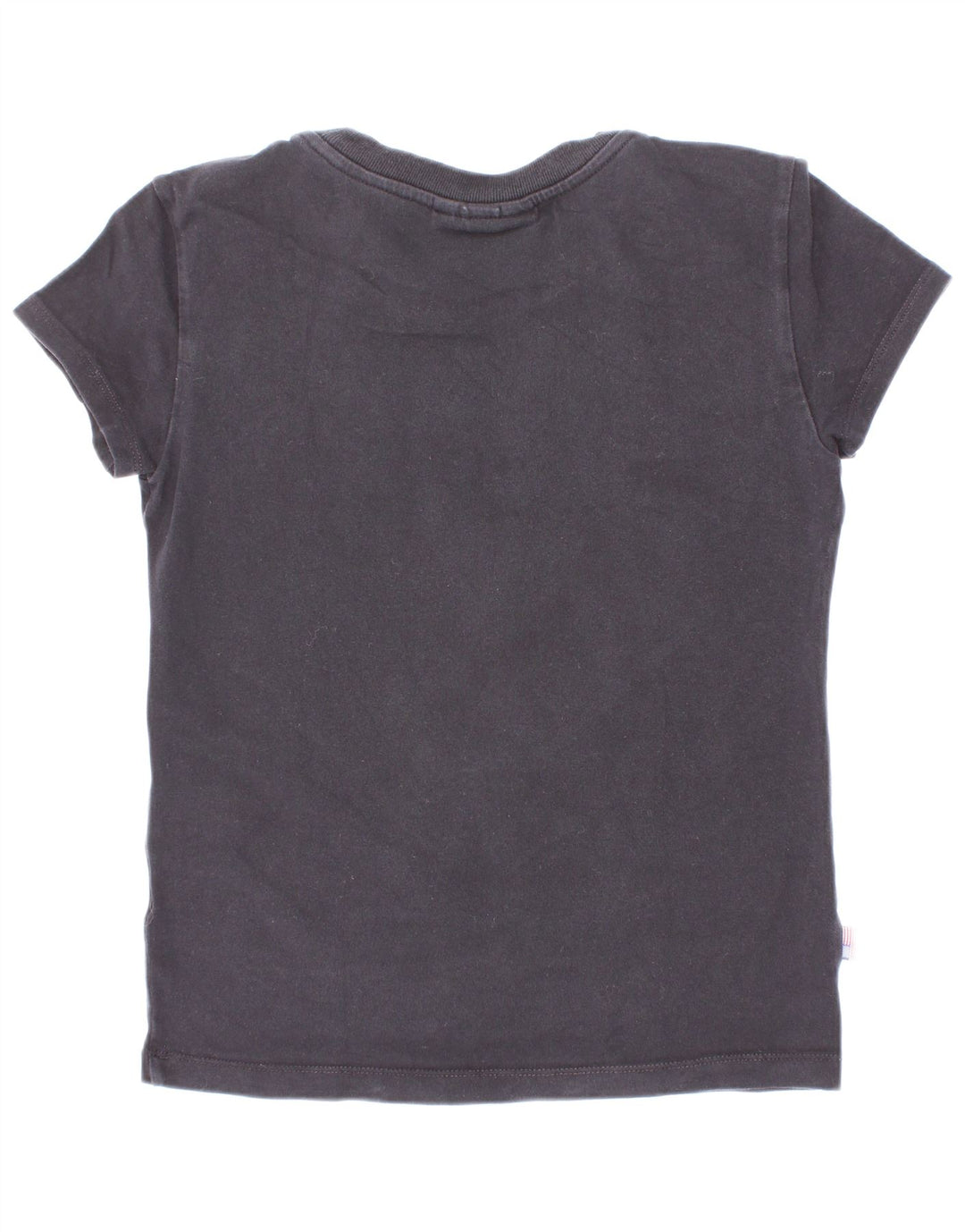 Blauer T-Shirt mit Grafik für Mädchen, 9–10 Jahre, Schwarz