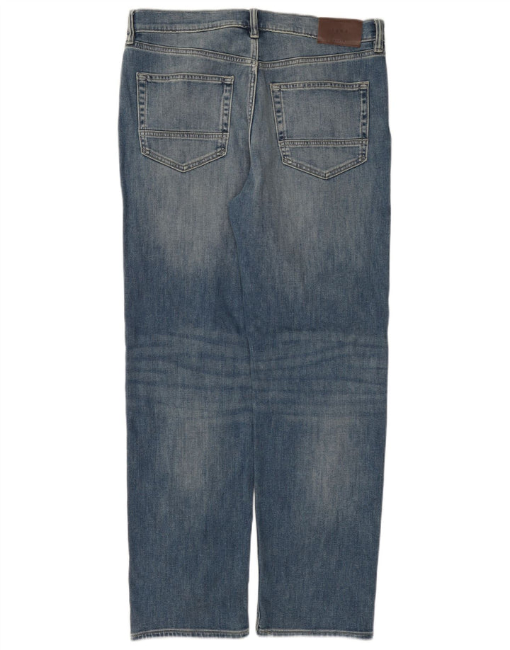 Marks & Spencer Herren Straight Jeans W34 L31 Blaue Baumwolle