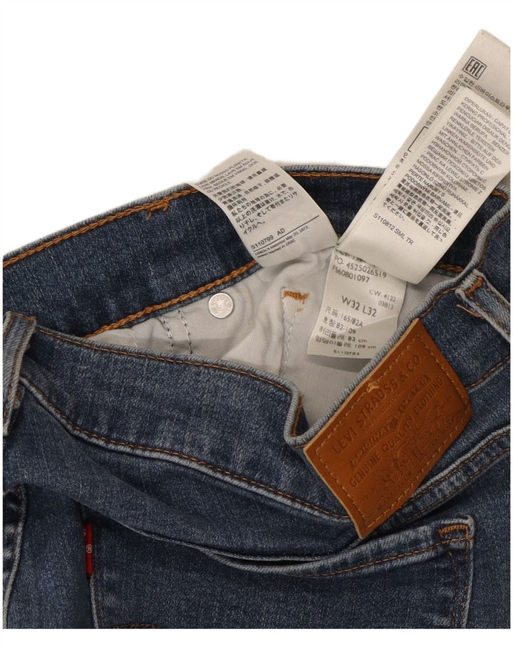 Levi's Damen 311 Shaping Slim Cropped Jeans W32 L25 Blaue Baumwolle