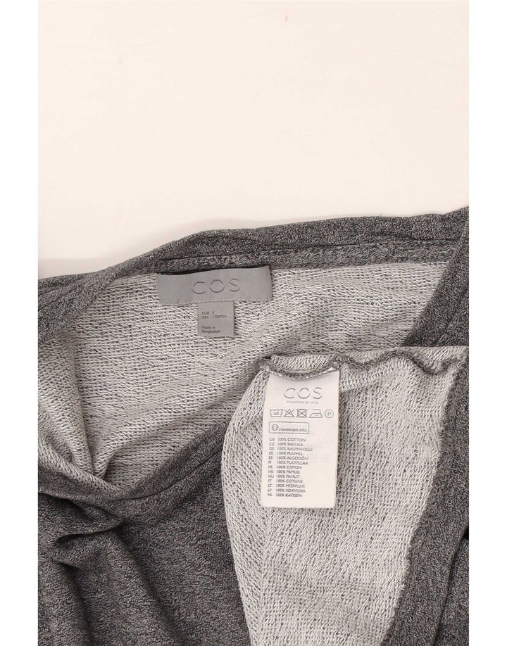Cos Herren T-Shirt Top Small Grau Baumwolle
