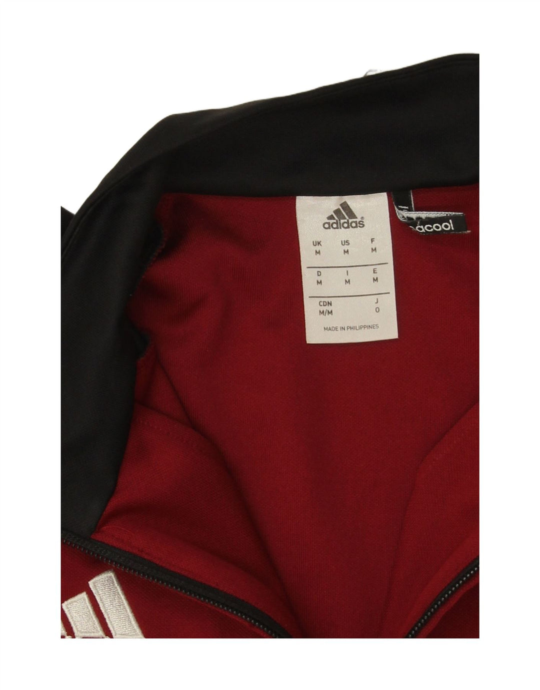 Adidas Herren Climacool Graphic Top Langarm Mittelrot Farbblock