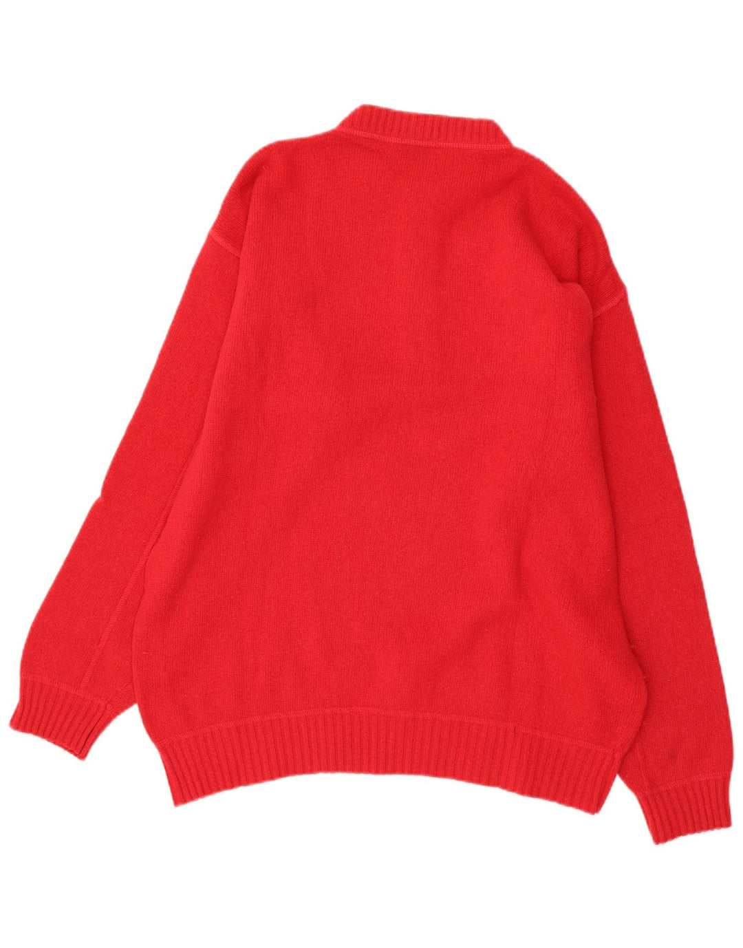 AMERICANINO Herren-Pullover mit grafischem Rundhalsausschnitt, Größe L, Rot
