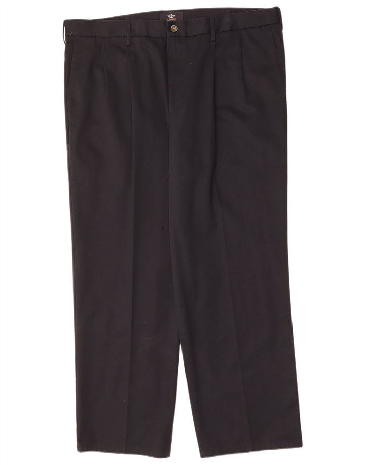 Dockers Herren Pegged Chino Hose W40 L30 Schwarze Baumwolle