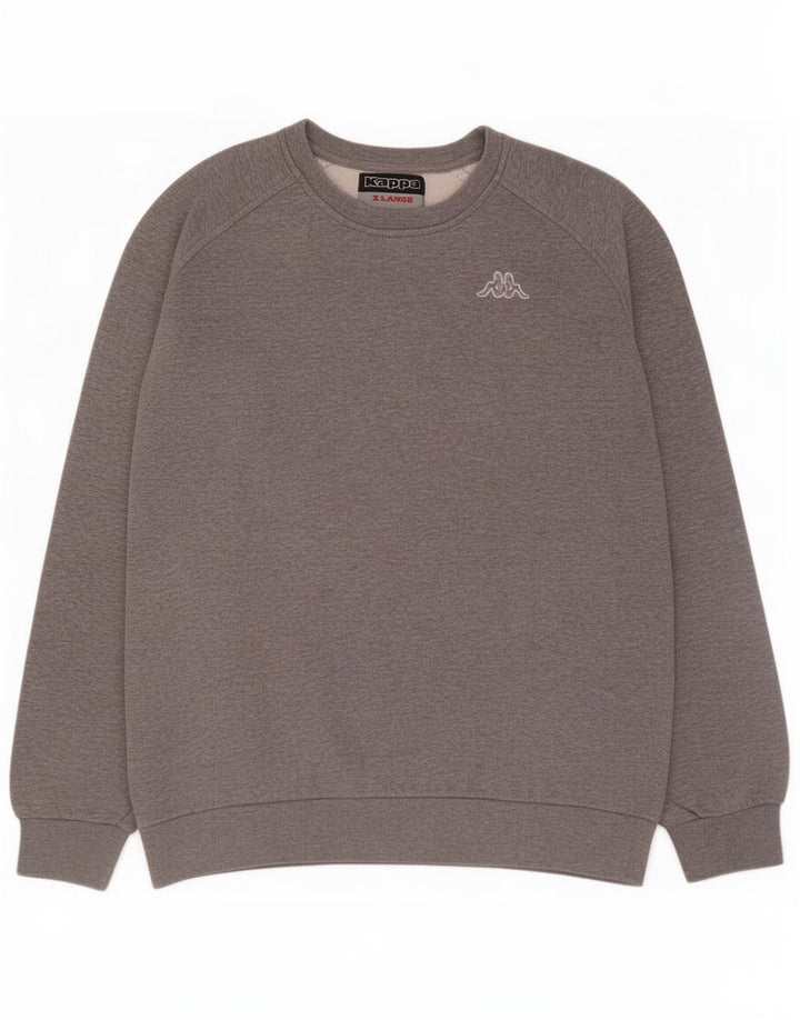 Kappa Herren Sweatshirt Pullover XL Grau Baumwolle