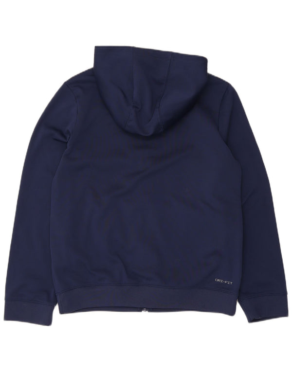 Nike Dri Fit Zip Hoodie-Pullover für Jungen, 13–14 Jahre, XL, Marineblau, Farbblock