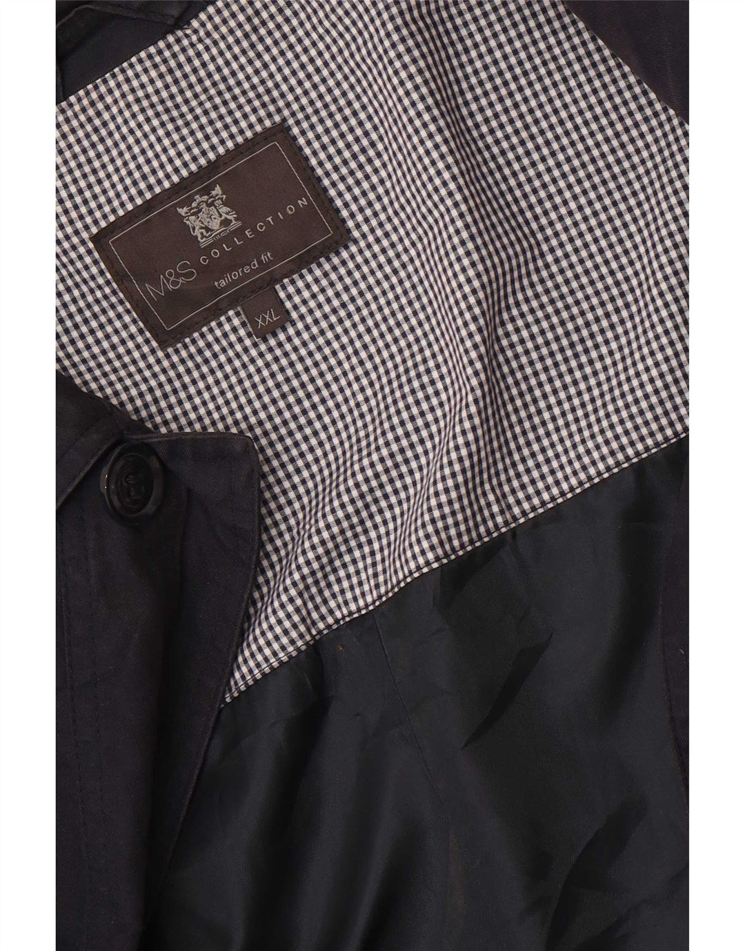 Marks & Spencer Herren-Mantel mit maßgeschneiderter Passform, UK 44 2XL, Marineblau