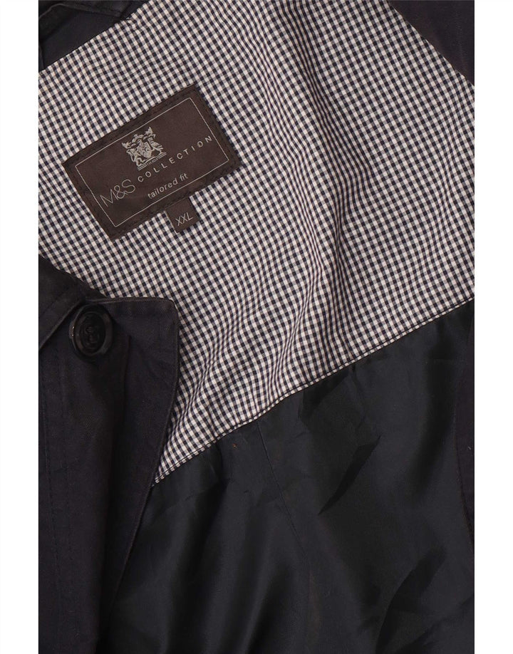 Marks & Spencer Herren-Mantel mit maßgeschneiderter Passform, UK 44 2XL, Marineblau