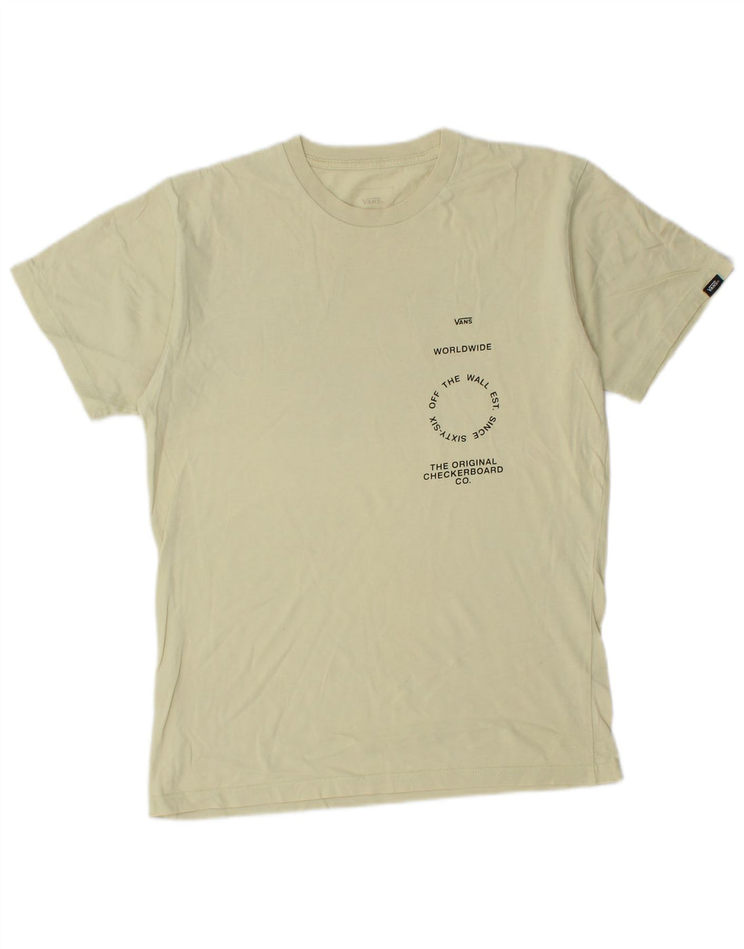 Vans Herren-T-Shirt mit klassischer Passform, Grafik, Größe S, Gelb