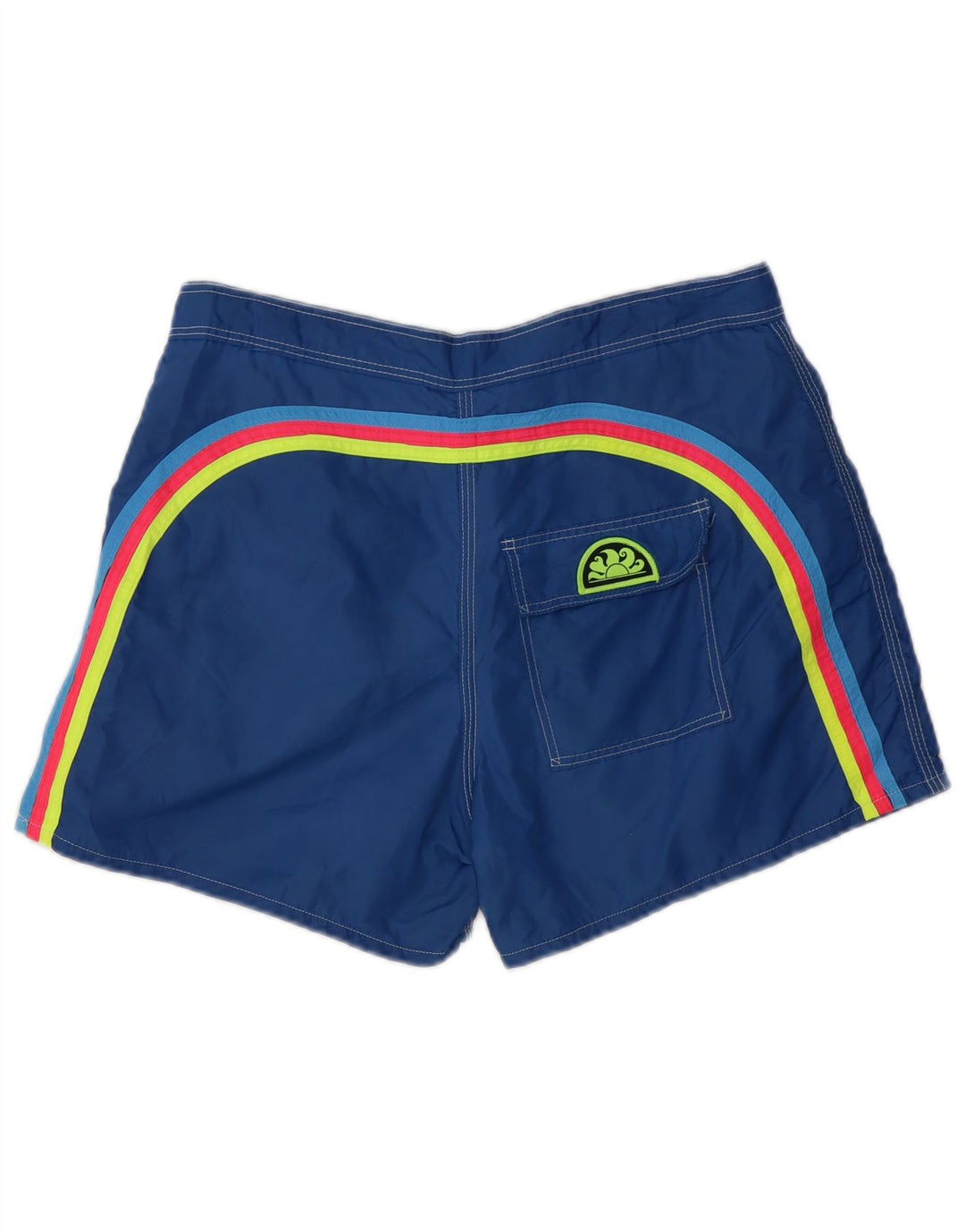 Sundek Herren-Badeshorts aus mittelblauem Nylon