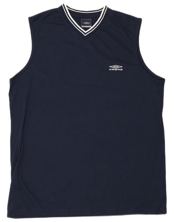 Umbro Herren T-Shirt Top XL Marineblau Polyester