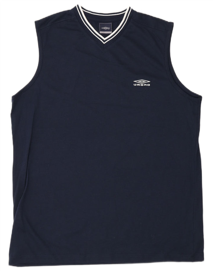 Umbro Herren T-Shirt Top XL Marineblau Polyester