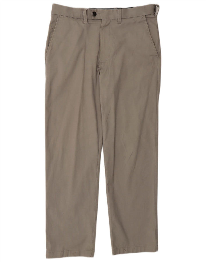 Gerade Herren-Anzughose von Marks & Spencer, W32, L28, graue Baumwolle