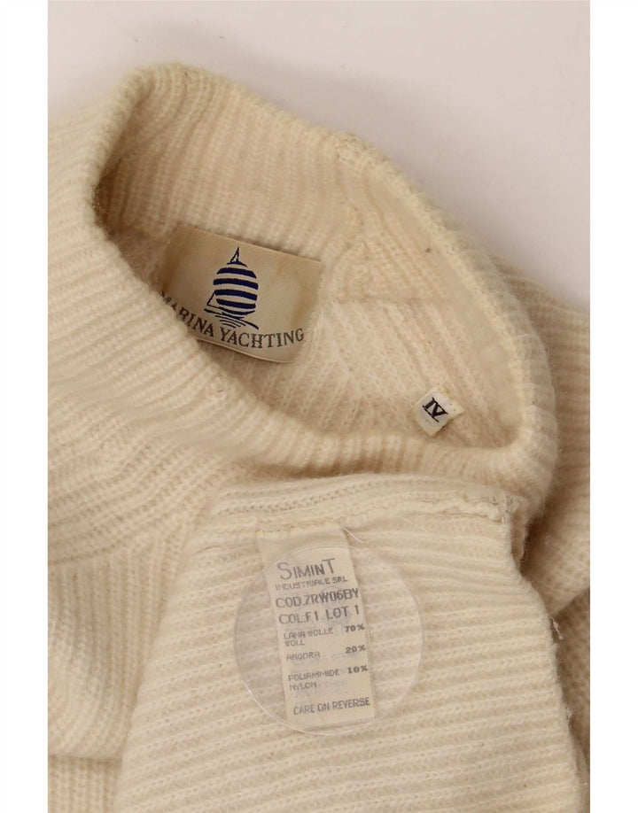 MARINA YACHTING Herren-Pullover mit Rollkragen, groß, beige Wolle