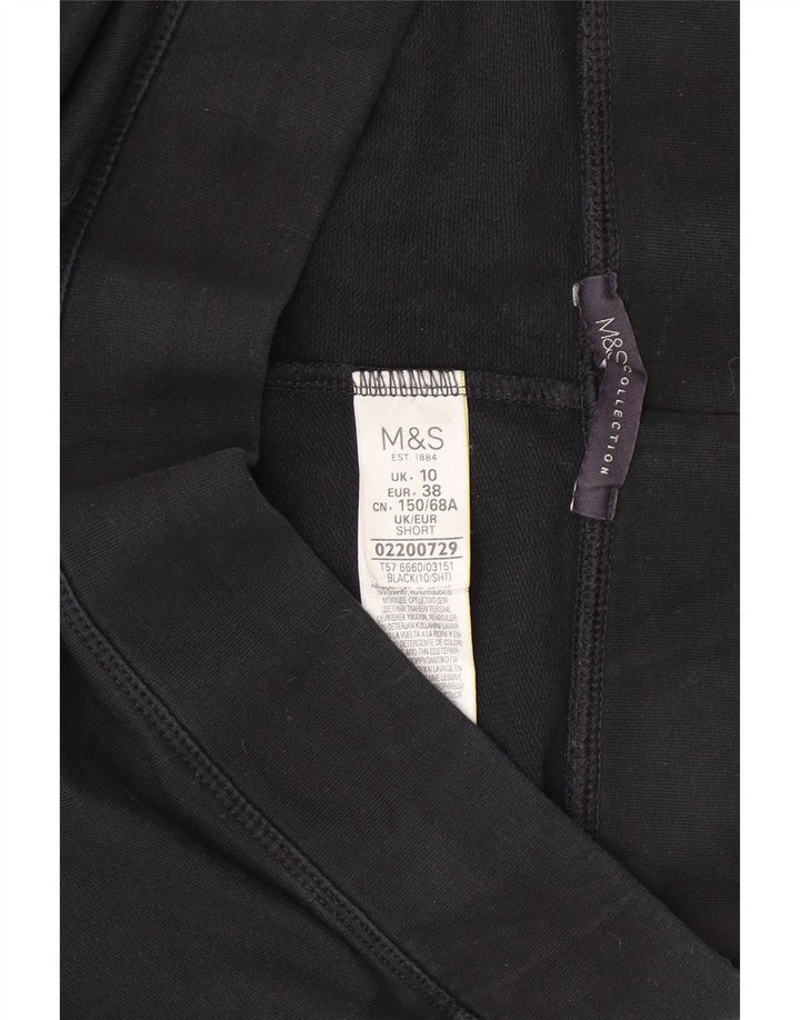 Marks & Spencer Damen-Trainingshose, UK-Größe 10, Größe S, Schwarz, Baumwolle