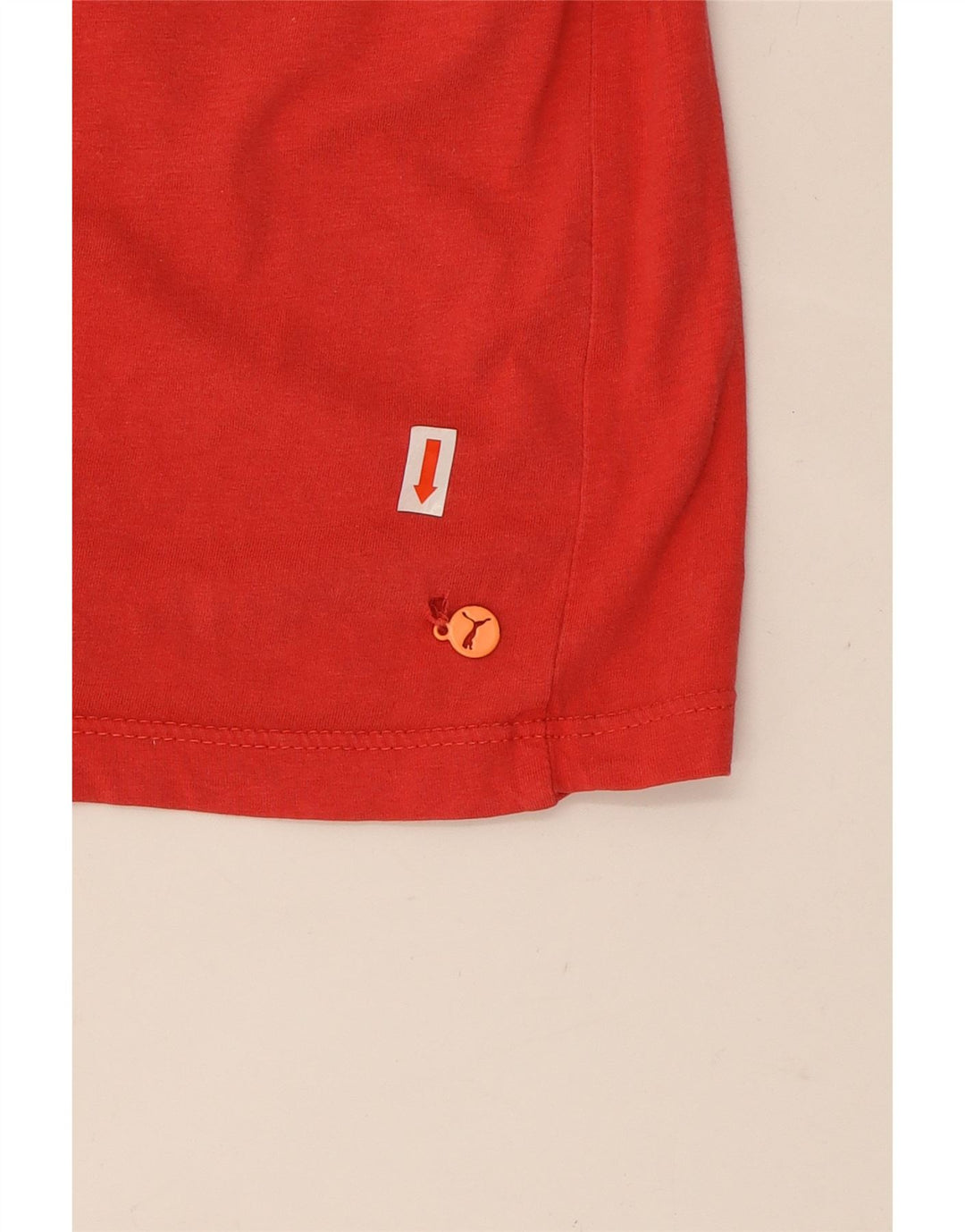 PUMA Womens Graphic T-Shirt Top UK 12 Medium  Red Cotton Vintage Puma and Second-Hand Puma from Messina Hembry 