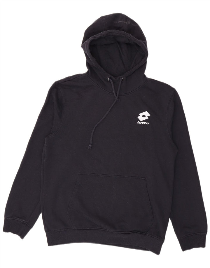 Lotto Herren-Kapuzenpullover aus mittelblauer, marineblauer Baumwolle