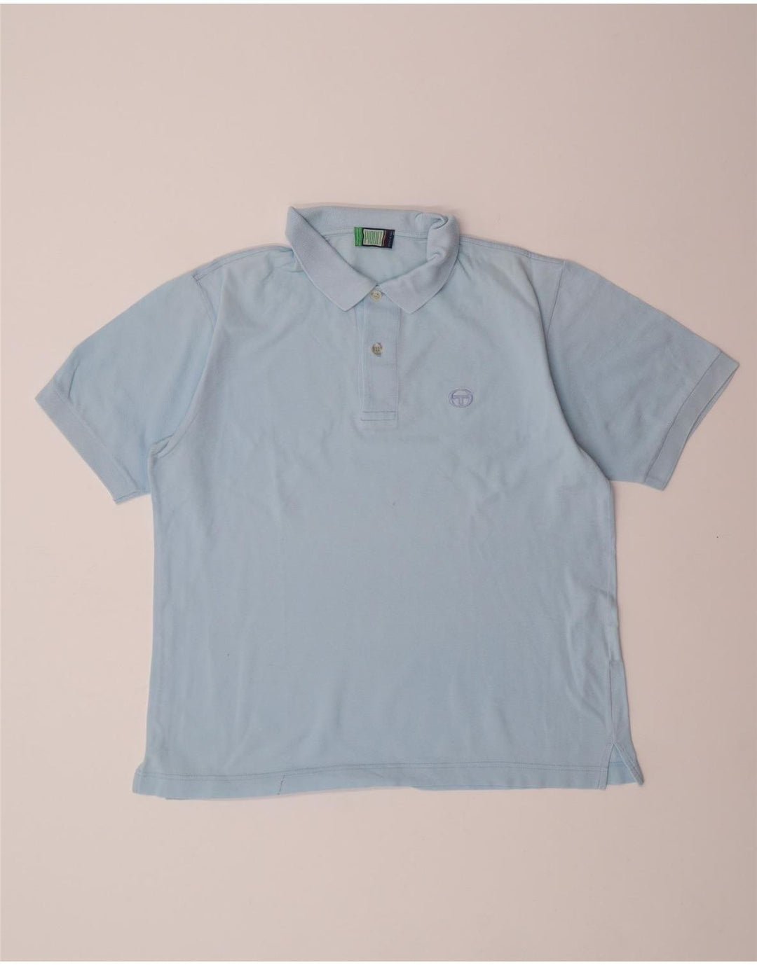 SERGIO TACCHINI Mens Polo Shirt IT 46 Small Blue Cotton