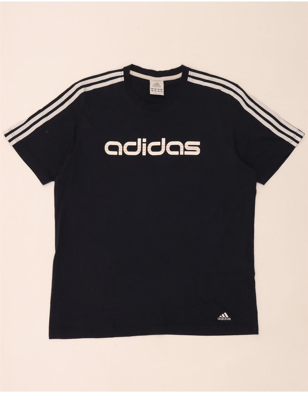 Adidas Herren Grafik T-Shirt Top Large Marineblau