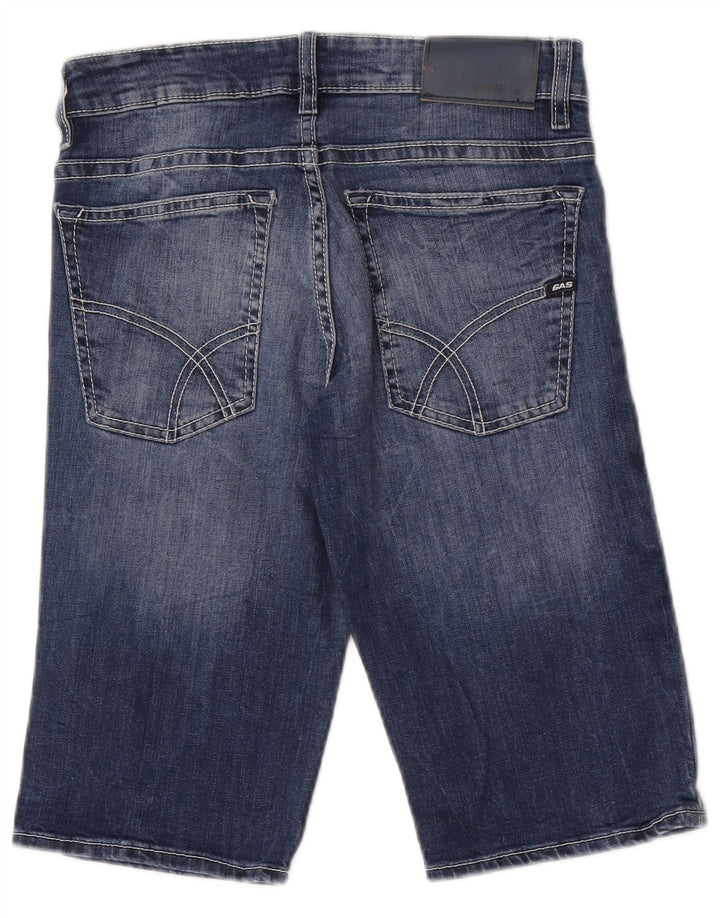Gas Herren Denim-Bermudashorts W30 Mittelblau