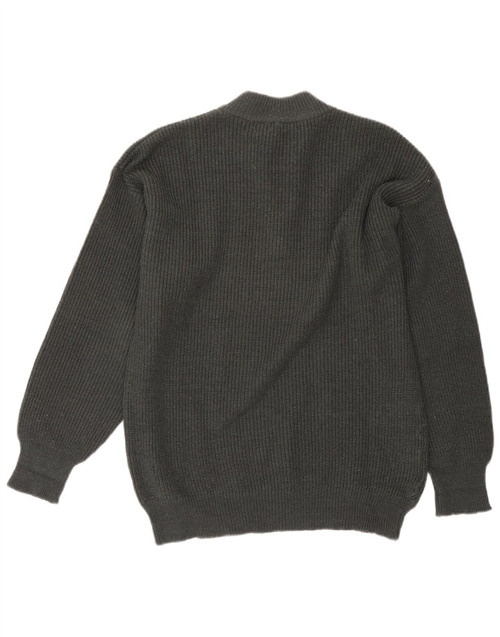 POP 84 Herren-Pullover mit Rollkragen, groß, Grau, Farbblock-Acryl