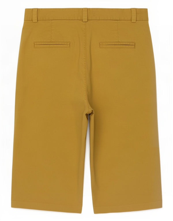 Marks & Spencer Damen Chinoshorts UK 10 Small W30 Gelbe Baumwolle