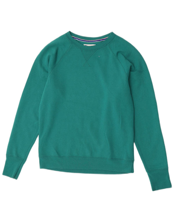Champion Damen-Sweatshirt-Pullover UK 14 Mittelgrünes Polyester
