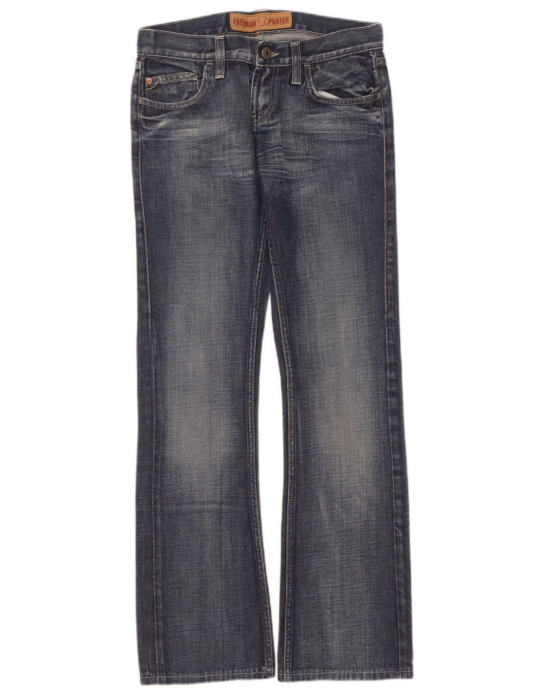 Freeman T. Porter Damen Bootcut Jeans W26 L31 Blaue Baumwolle