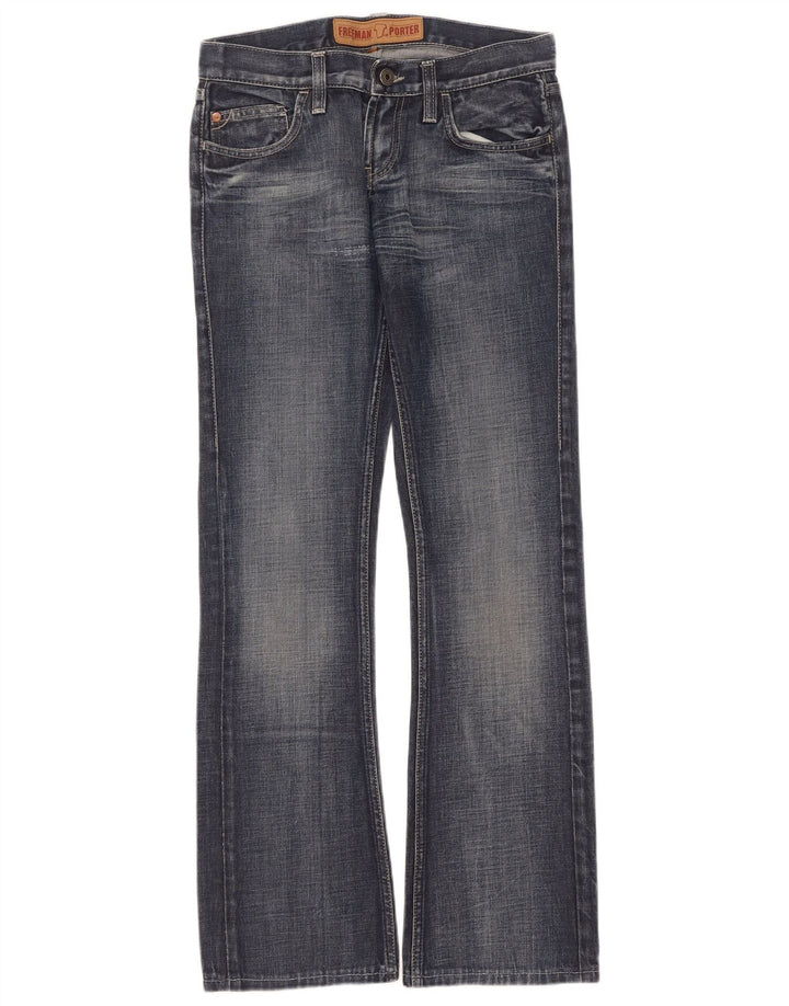 Freeman T. Porter Damen Bootcut Jeans W26 L31 Blaue Baumwolle