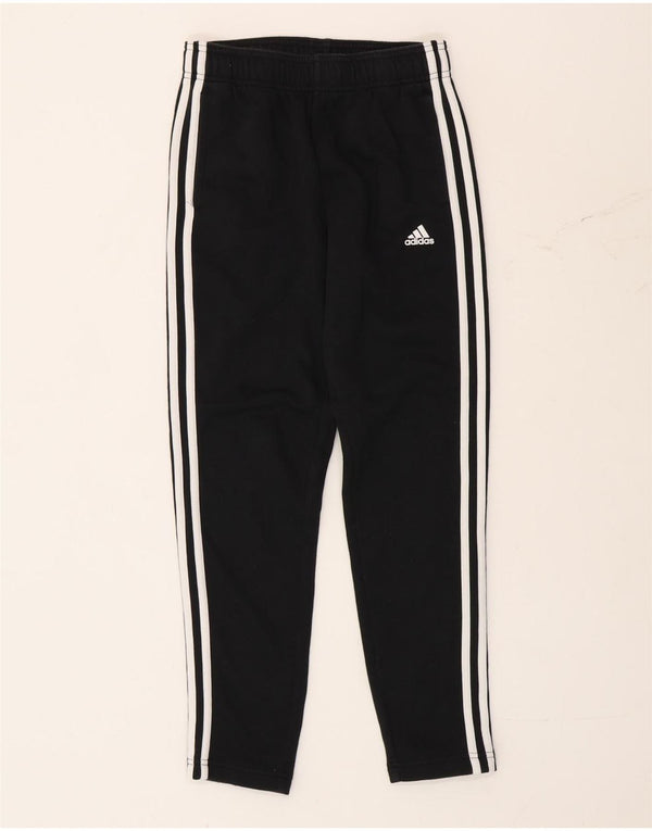 Adidas Mädchen-Trainingshose, 11–12 Jahre, schwarze Baumwolle