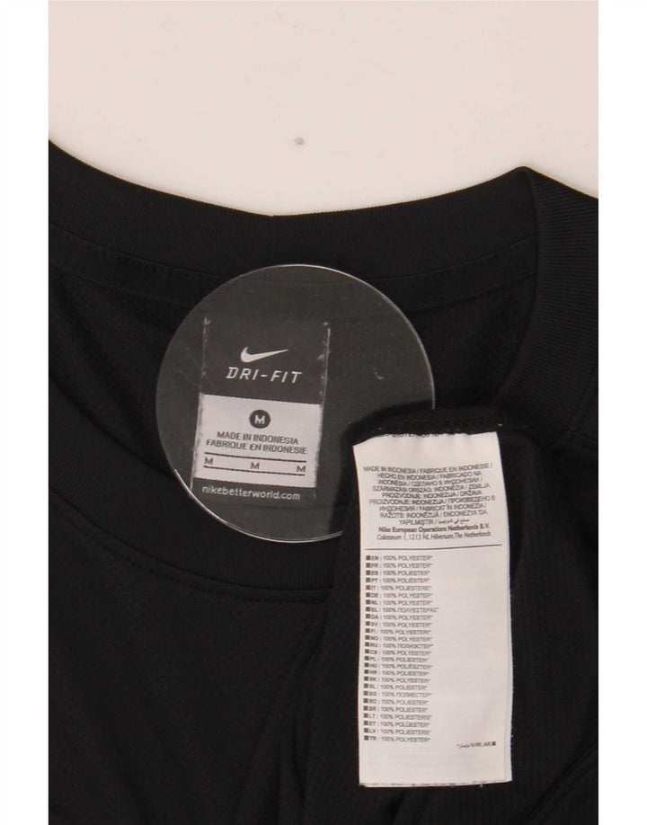 Nike Herren Dri Fit Top Langarm Medium Schwarz Polyester